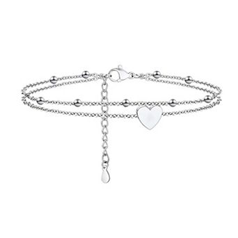 Dainty Heart Chain Anklet