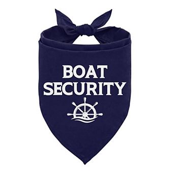 Dark Blue Nautical Dog Bandana