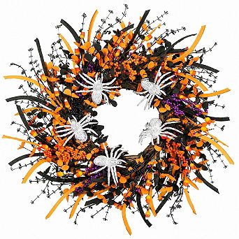 Artificial Flower Wreath Tulips Lavender Greenery All Season Home Farmhouse Decor