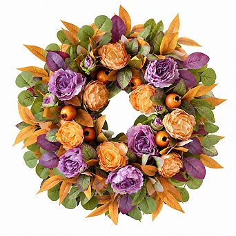 Fall Front Door Decor Artificial Autumn Harvest Seasonal Home Decoration