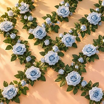 5 pc Artificial Rose Vine Garland Wedding Home Decor