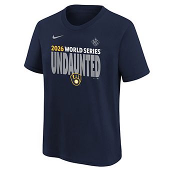 Youth Nike Milwaukee Brewers 2026 World Series Participant Slogan Graphic Tee