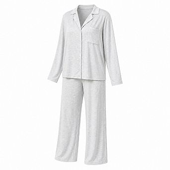 Womens 2 pc Ultra Soft Button Down Lounge Pajamas Set