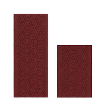 2 pc Kitchen Mat for Floor Specialized in Anti Slippery and Machine Washable Kitchen Runner Rug
