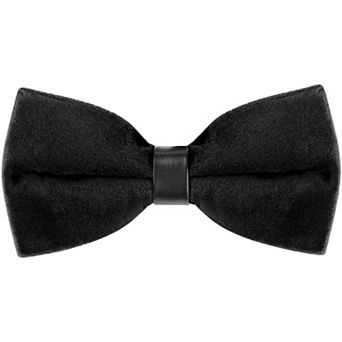Men Velvet Bow Tie Pre Tied Adjustable Formal Necktie