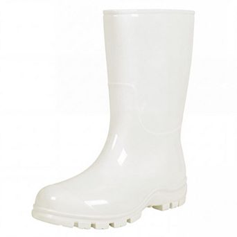 Womens Mid Rain Boots Printed Waterproof Rubber Garden Shoes
