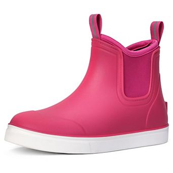 Womens Waterproof Ankle Rain Deck Boots