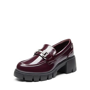 Womens Platform Chunky Loafers