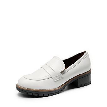 Womens Penny Chunky Loafers Work Shoes