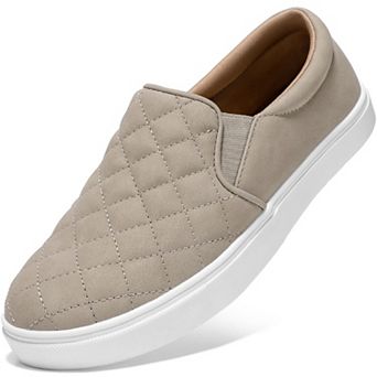 Womens Slip On Quilted Fashion Sneakers Shoes