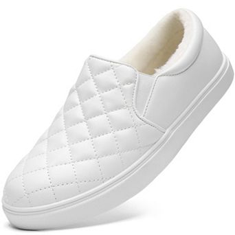 Womens Slip On Quilted Fashion Sneakers Shoes