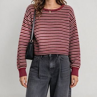 ShopWonder Women's Crewneck Oversized Sweater Casual Long Sleeve Pullover Top