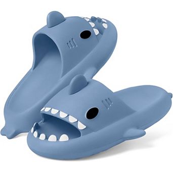 Kids Shark Slides Boys Girls Cloud Sandals