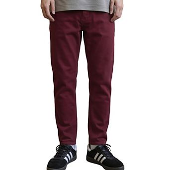 Men's Tapered Fit Denim Pants, Casual Five‑Pocket Everyday Jeans