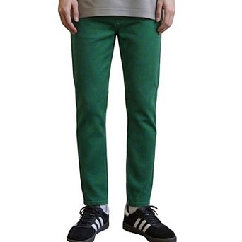Men's Straight‑Fit Cropped Denim Trousers, Classic Five‑Pocket Daily‑Wear Jeans