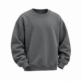Mens Oversized Fleece Crewneck Pullover Long Sleeve Sweatshirt