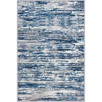 Abstract Area Rug for Entryway,Soft Washable Rug with Slip-Resistant, Low-Pile Door,for Living Room