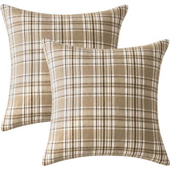 Fall Plaid Pillow Covers 18x18,Set of 2 Fall Decorations Cushion Covers,for Thanksgiving Sofa