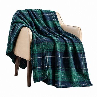 Soft Fuzzy Flannel Tartan Throw Blanket Farmhouse Chair Sofa Bed Car