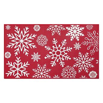 Christmas Welcome Doormat Non-Slip Washable Entry Mat Low Pile Rug for Entryway Living Room Kitchen