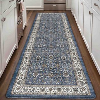 BOGASYL Boho Anti-Fatigue Kitchen Mat with Memory Foam Cushioning