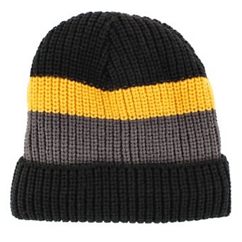 Grand Sierra Boys' Stripe Plush Lined Winter Beanie Hat One Size