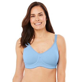 Comfort Choice Women's Plus Size Full Coverage Wire Free T-Shirt Bra