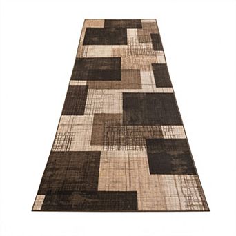 Washable Runner Rug for Hallway Kitchen Bedroom,Non Slip, Low-Pile, Soft Stain Resistant, Stays Put