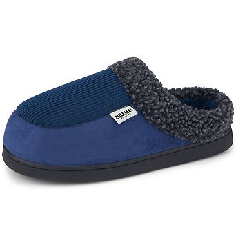 Men's Mule Slippers Fuzzy Fleece Pull on Mules House Slippers