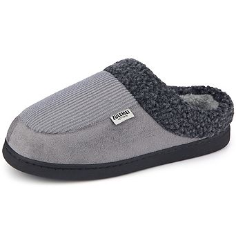Men's Mule Slippers Fuzzy Fleece Pull on Mules House Slippers