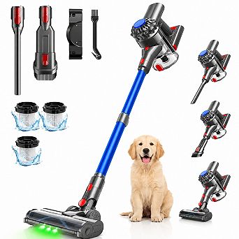 Cordless Vacuum Cleaner, 500W 45KPA Stick Vacuum Cleaners for Home