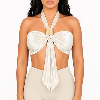 YAHAIRA Women's Multiway Convertible Velvet One-Piece Top