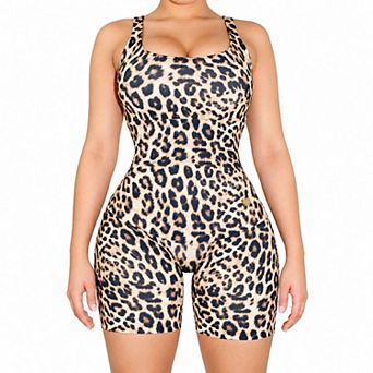 YAHAIRA Women's Biker Jumpsuit Body Briefers Triple Tummy Layer Shorts