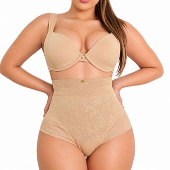 YAHAIRA Women's Lace High Waisted With Panty Triple Tummy Layer Bottoms