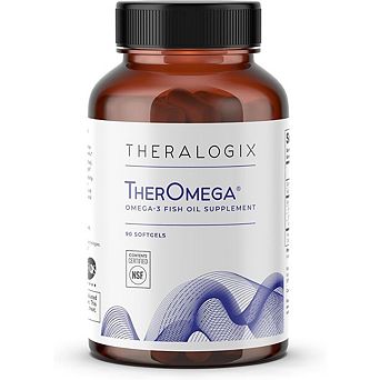 Theralogix TherOmega Omega-3 Fish Oil Heart & Brain Health, NSF Certified