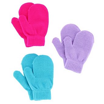 CTM Toddler Winter Mittens by Wootie 3-Pack One Size Fits Most