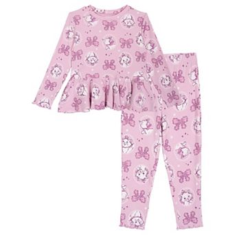 Disney's The Aristocats Marie Ribbed Long Sleeve Tee and Pants Set