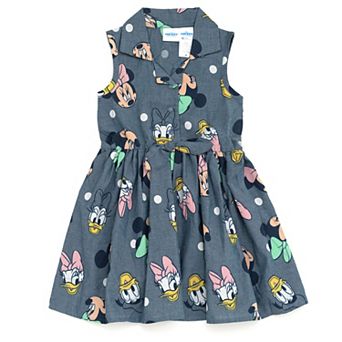 Disney's Mickey Mouse & Friends Chambray Dress