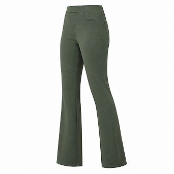 Women's Stretchy Straight Leg Work Pants With Pockets High Waist Tummy Control