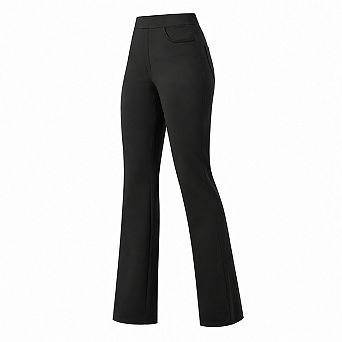 Women's Stretchy Straight Leg Work Pants With Pockets High Waist Tummy Control