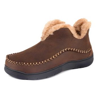 Men's Warm Memory Foam Bootie Slippers