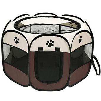 Dog Playpen, Portable Cat Playpen Crate Indoor for Dogs Cats Rabbits