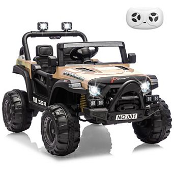 12V Electric Ride On Truck with Parent Remote Control and Bluetooth for Kids