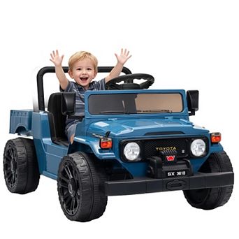 Licensed Toyota 12V Electric Ride On Pickup Truck with Parent Remote Control for Kids