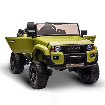 Licensed Toyota 24V 2 Seater 4WD Electric Ride On Truck with Parent Remote Control for Kids