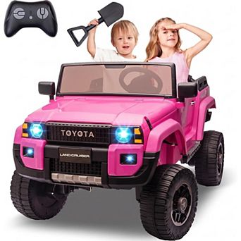 Licensed Toyota 24V 2 Seater 4WD Electric Ride On Truck with Parent Remote Control for Kids