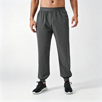 Men's Quick-Dry Athletic Joggers Lightweight Stretch Running Pants with Drawstring Waist