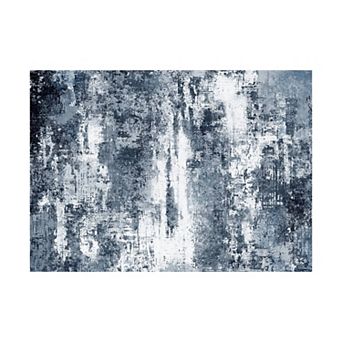 Modern Oil Painting Print Area Rug Machine Washable Foldable Non-Slip Printed Rug for Home Decor