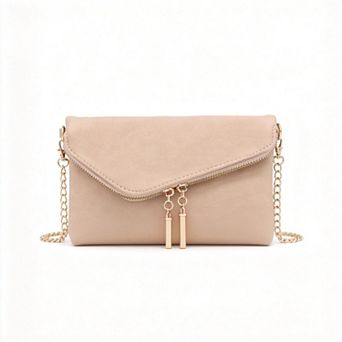 Womens Envelope Clutch with Wrist Strap Crossbody Bag