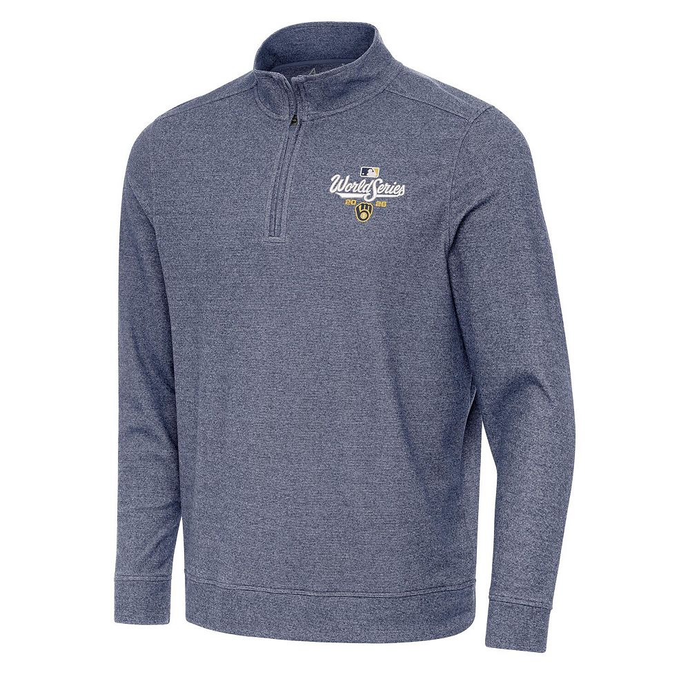 Men's Antigua Milwaukee Brewers World Series Participant 2026 1/4 Zip ...